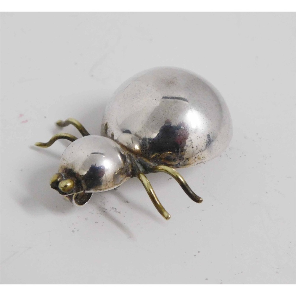 .925 Sterling Silver Mexico Spider Pin Brooch Pendant 11.51g